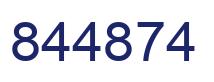 Número 844874 imagen azul