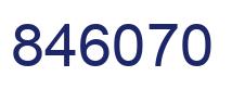 Número 846070 imagen azul