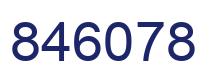 Number 846078 blue image