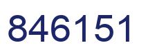 Number 846151 blue image