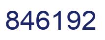 Number 846192 blue image