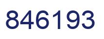 Número 846193 imagen azul