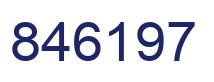 Número 846197 imagen azul