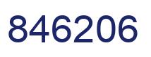 Number 846206 blue image
