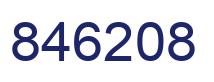 Number 846208 blue image