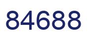 Number 84688 blue image