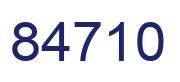 Número 84710 imagen azul