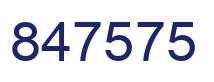Número 847575 imagen azul