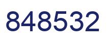 Number 848532 blue image