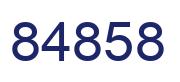 Número 84858 imagen azul