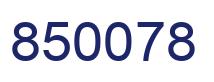 Number 850078 blue image