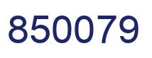 Number 850079 blue image