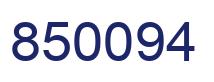 Number 850094 blue image