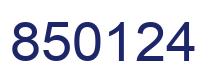 Número 850124 imagen azul