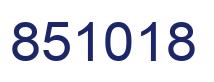 Número 851018 imagen azul