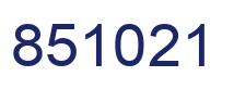 Número 851021 imagen azul