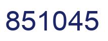 Number 851045 blue image