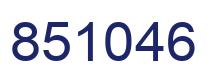 Number 851046 blue image