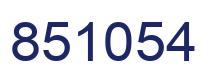 Número 851054 imagen azul