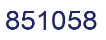 Número 851058 imagen azul