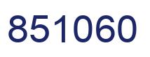 Número 851060 imagen azul
