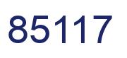 Number 85117 blue image
