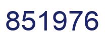 Number 851976 blue image