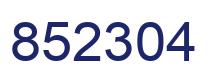 Número 852304 imagen azul