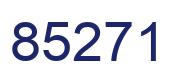 Number 85271 blue image
