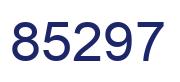 Number 85297 blue image