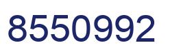 Number 8550992 blue image
