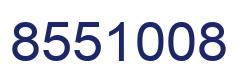 Number 8551008 blue image