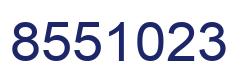 Number 8551023 blue image