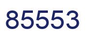 Number 85553 blue image