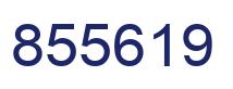 Number 855619 blue image
