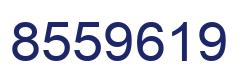 Number 8559619 blue image