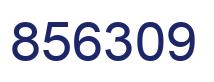 Number 856309 blue image