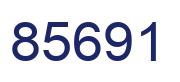 Number 85691 blue image
