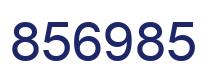 Number 856985 blue image