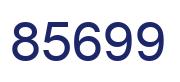 Number 85699 blue image