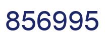 Number 856995 blue image