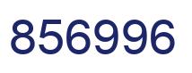 Number 856996 blue image