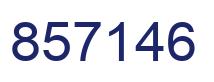 Number 857146 blue image