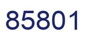 Número 85801 imagen azul