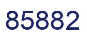 Number 85882 blue image
