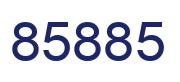 Number 85885 blue image