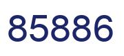 Número 85886 imagen azul