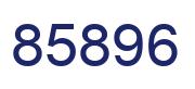 Number 85896 blue image