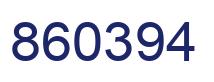 Number 860394 blue image