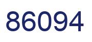 Number 86094 blue image